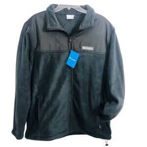 NWT Men's Ascender Columbia Ascender Jacket Zip Front Zip Pockets Black Feece